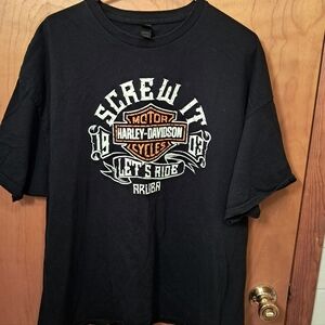 Harley-Davidson Black 'Screw It, Let's Ride' Tee